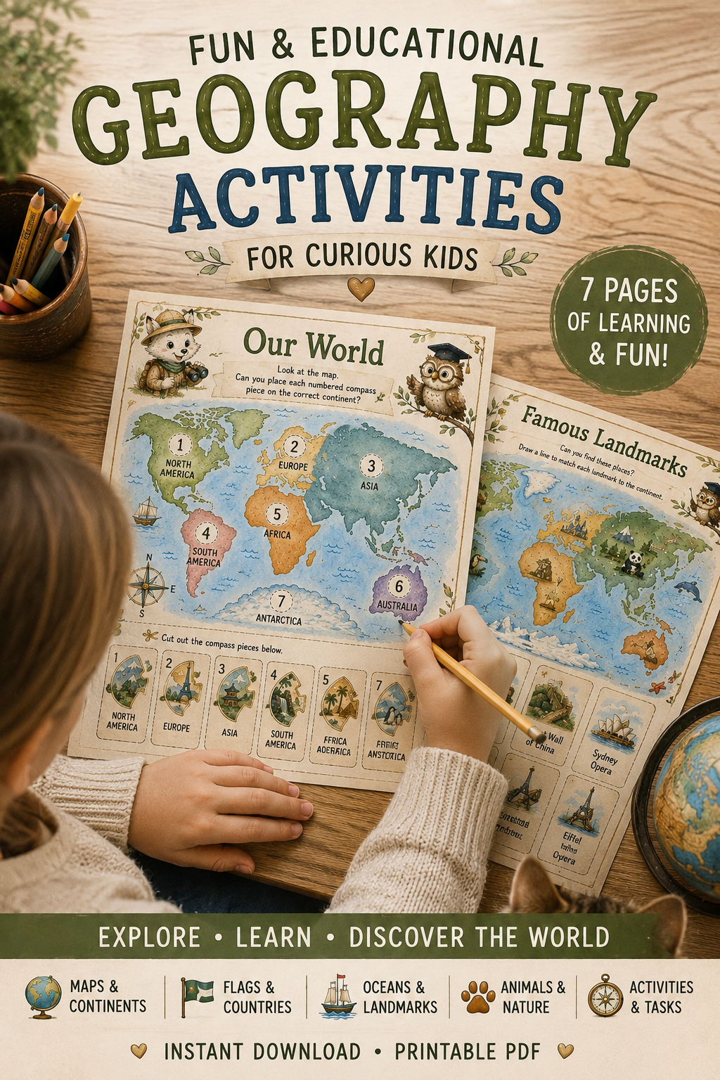 Learning Geography Adventure Pack For Children
